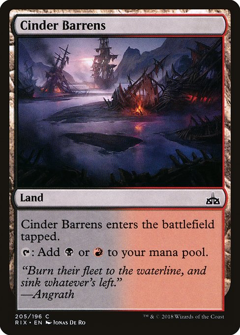 Cinder Barrens [Rivals of Ixalan] | Galactic Gamez