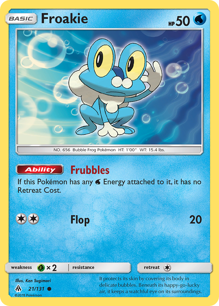 Froakie (21/131) [Sun & Moon: Forbidden Light] | Galactic Gamez