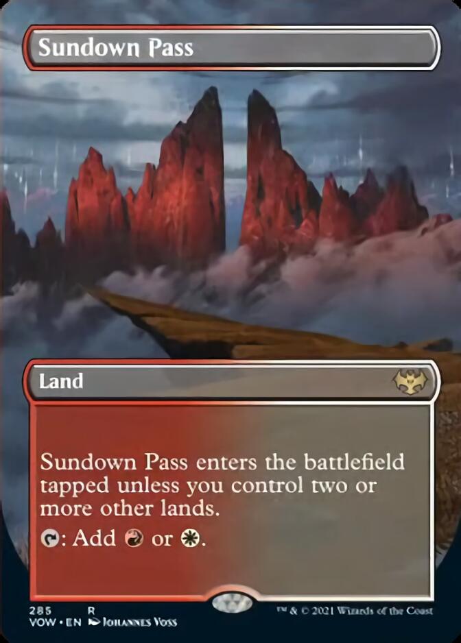 Sundown Pass (Borderless) [Innistrad: Crimson Vow] | Galactic Gamez