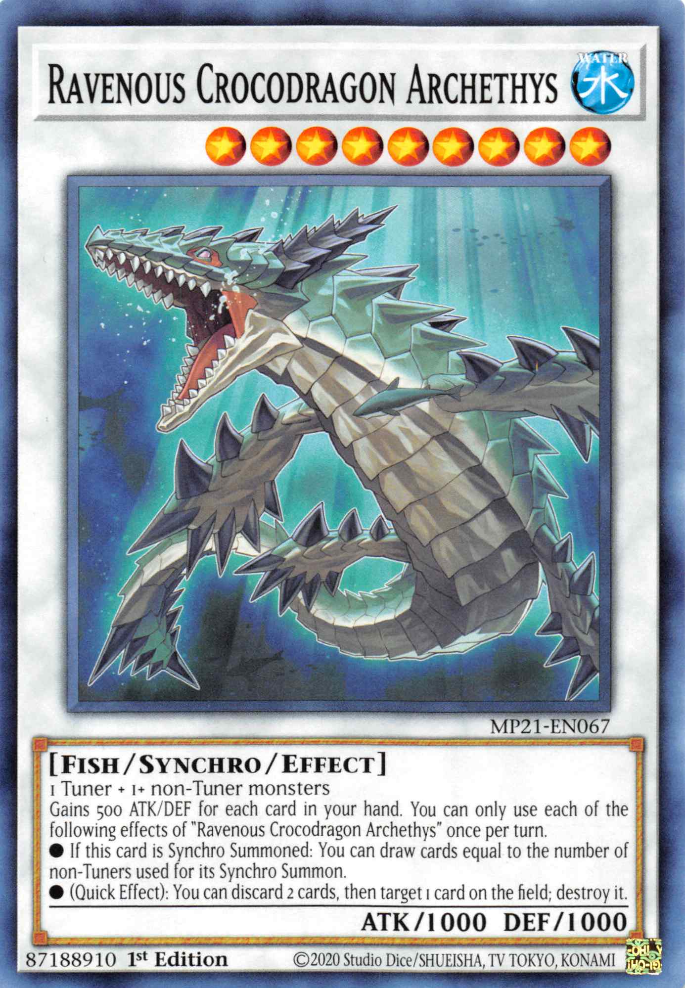 Ravenous Crocodragon Archethys [MP21-EN067] Common | Galactic Gamez