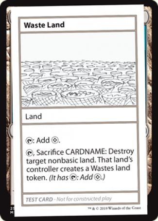 Waste Land (2021 Edition) [Mystery Booster Playtest Cards] | Galactic Gamez
