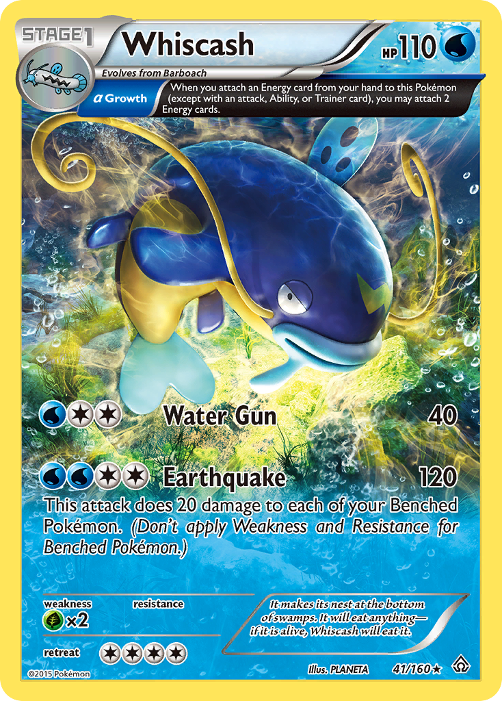 Whiscash (41/160) [XY: Primal Clash] | Galactic Gamez