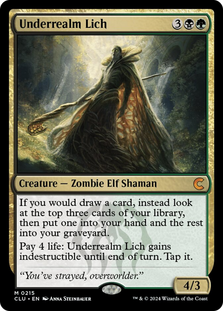 Underrealm Lich [Ravnica: Clue Edition] | Galactic Gamez