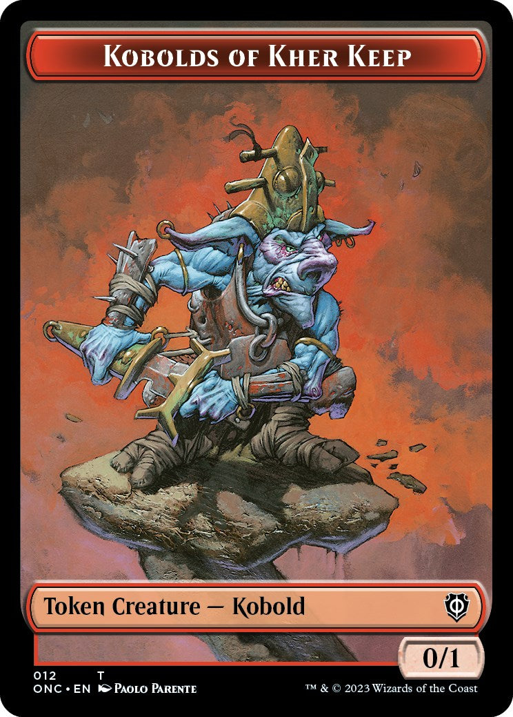 Kobolds of Kher Keep // Dragon Double-Sided Token [Phyrexia: All Will Be One Commander Tokens] | Galactic Gamez