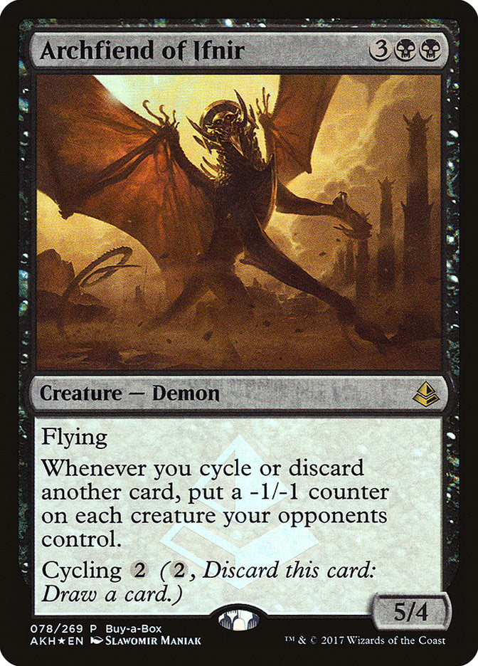 Archfiend of Ifnir (Buy-A-Box) [Amonkhet Promos] | Galactic Gamez