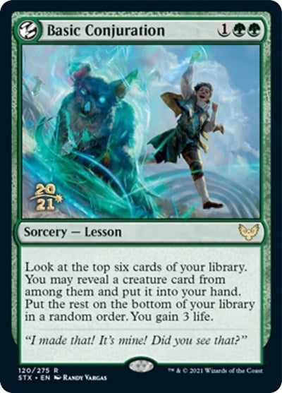 Basic Conjuration [Strixhaven: School of Mages Prerelease Promos] | Galactic Gamez