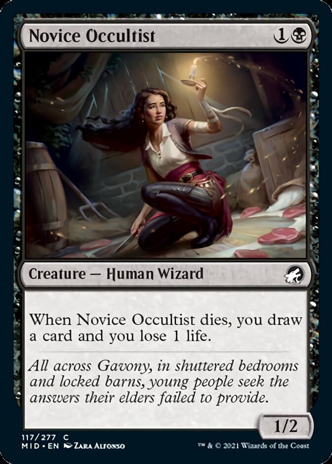 Novice Occultist [Innistrad: Midnight Hunt] | Galactic Gamez