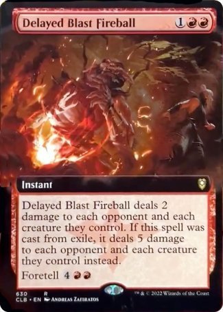 Delayed Blast Fireball (Extended Art) [Commander Legends: Battle for Baldur's Gate] | Galactic Gamez