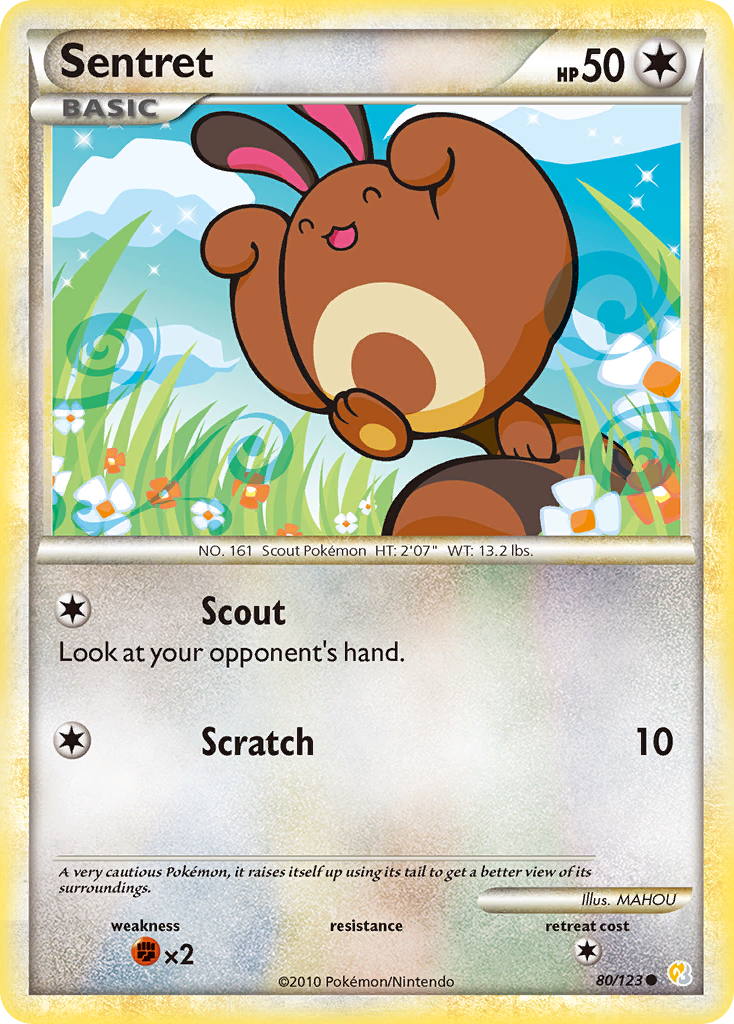 Sentret (80/123) [HeartGold & SoulSilver: Base Set] | Galactic Gamez