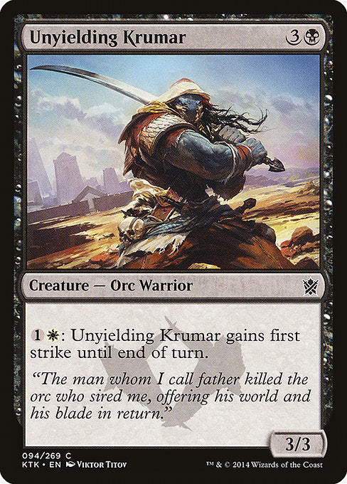 Unyielding Krumar [Khans of Tarkir] | Galactic Gamez