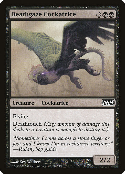 Deathgaze Cockatrice [Magic 2014] | Galactic Gamez