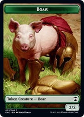 Boar // Spirit Double-sided Token [Kaldheim Commander Tokens] | Galactic Gamez