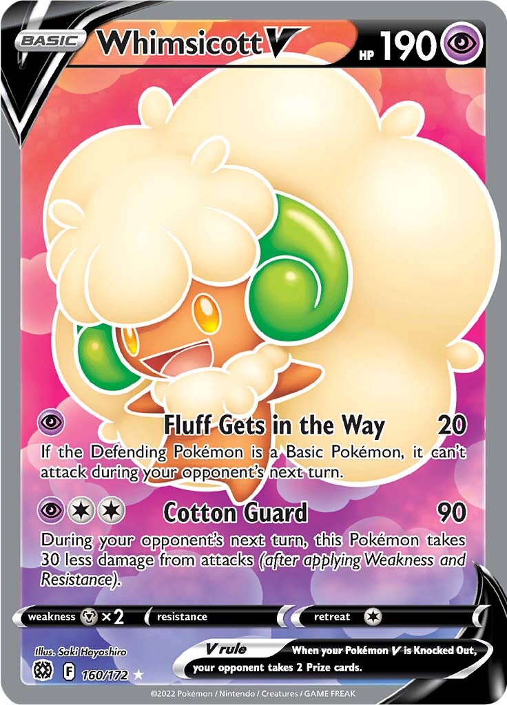 Whimsicott V (160/172) [Sword & Shield: Brilliant Stars] | Galactic Gamez