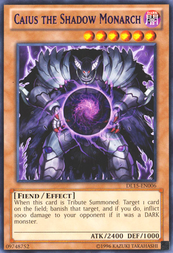 Caius the Shadow Monarch (Purple) [DL15-EN006] Rare | Galactic Gamez