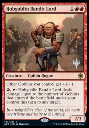 Hobgoblin Bandit Lord (Promo Pack) [Dungeons & Dragons: Adventures in the Forgotten Realms Promos] | Galactic Gamez