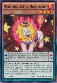 Performapal Fire Mufflerlion [SECE-EN001] Common | Galactic Gamez