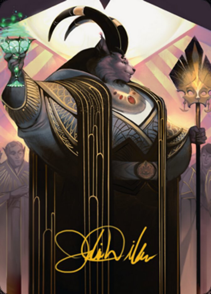 Jetmir, Nexus of Revels 2 Art Card (Gold-Stamped Signature) [Streets of New Capenna Art Series] | Galactic Gamez