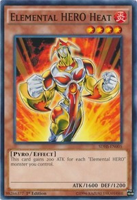 Elemental HERO Heat [SDHS-EN005] Common | Galactic Gamez