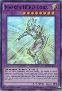 Masked HERO Koga [SDHS-EN042] Super Rare | Galactic Gamez