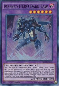 Masked HERO Dark Law [SDHS-EN044] Super Rare | Galactic Gamez