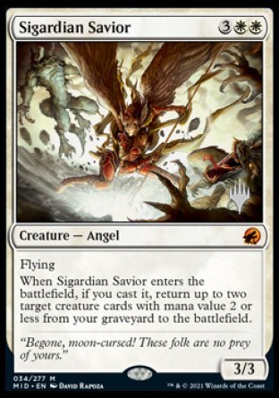 Sigardian Savior (Promo Pack) [Innistrad: Midnight Hunt Promos] | Galactic Gamez