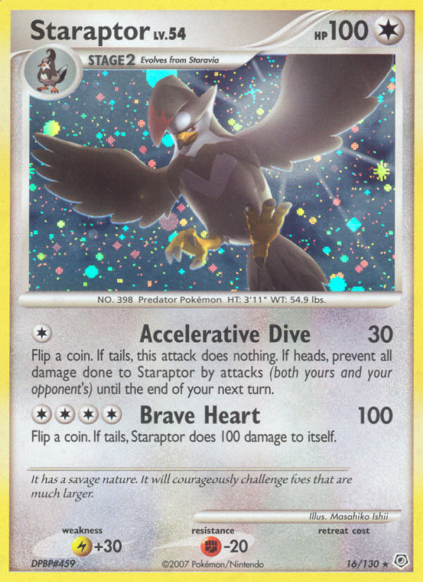 Staraptor (16/130) [Diamond & Pearl: Base Set] | Galactic Gamez