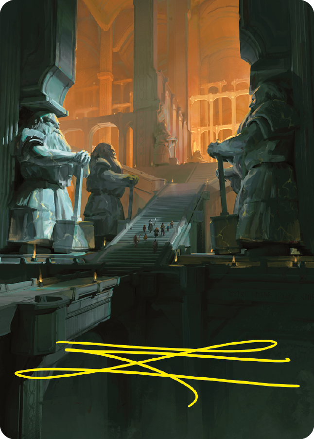 Mines of Moria Art Card (Gold-Stamped Signature) [The Lord of the Rings: Tales of Middle-earth Art Series] | Galactic Gamez