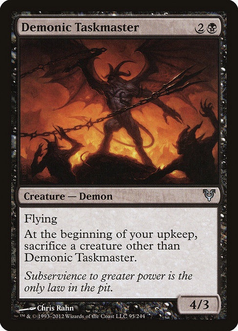 Demonic Taskmaster [Avacyn Restored] | Galactic Gamez