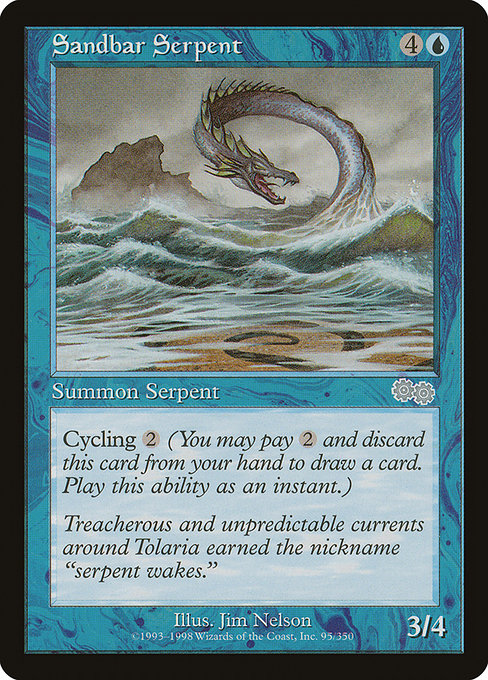 Sandbar Serpent [Urza's Saga] | Galactic Gamez