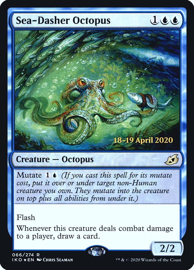 Sea-Dasher Octopus  [Ikoria: Lair of Behemoths Prerelease Promos] | Galactic Gamez