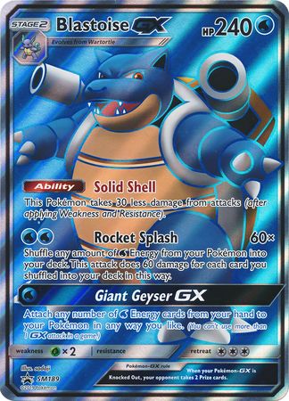 Blastoise GX (SM189) (Jumbo Card) [Sun & Moon: Black Star Promos] | Galactic Gamez