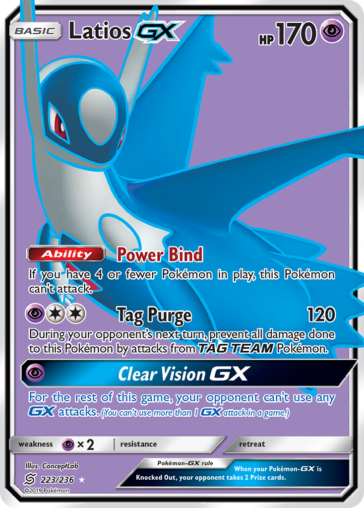 Latios GX (223/236) [Sun & Moon: Unified Minds] | Galactic Gamez