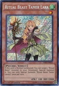 Ritual Beast Tamer Lara [THSF-EN022] Secret Rare | Galactic Gamez