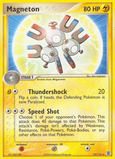 Magneton (27/112) [EX: FireRed & LeafGreen] | Galactic Gamez