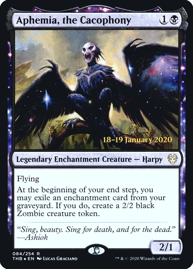 Aphemia, the Cacophony [Theros Beyond Death Prerelease Promos] | Galactic Gamez