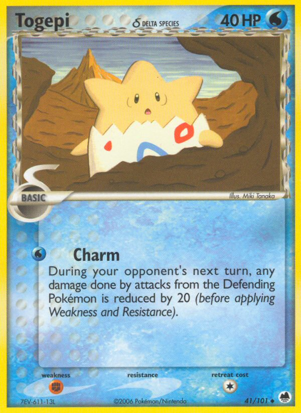 Togepi (41/101) (Delta Species) [EX: Dragon Frontiers] | Galactic Gamez