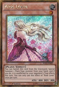 Rose Lover [PGL2-EN003] Gold Secret Rare | Galactic Gamez