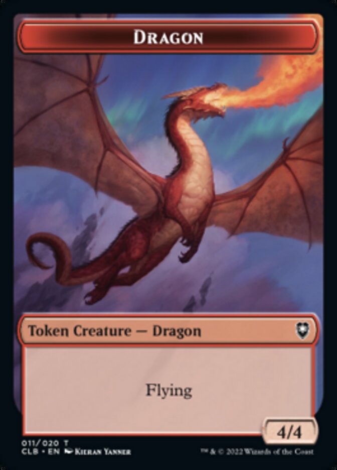 Dragon Token [Commander Legends: Battle for Baldur's Gate Tokens] | Galactic Gamez