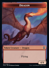 Treasure // Dragon Double-sided Token [Commander Legends: Battle for Baldur's Gate Tokens] | Galactic Gamez