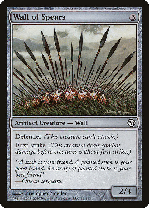 Wall of Spears [Duels of the Planeswalkers] | Galactic Gamez
