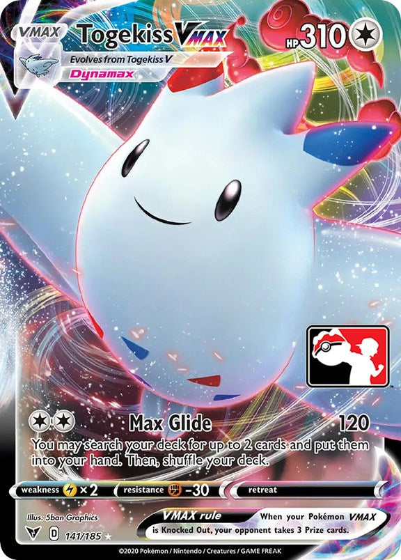 Togekiss VMAX (141/185) [Prize Pack Series One] | Galactic Gamez