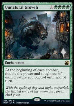 Unnatural Growth (Promo Pack) [Innistrad: Midnight Hunt Promos] | Galactic Gamez