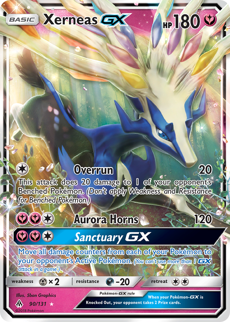 Xerneas GX (90/131) [Sun & Moon: Forbidden Light] | Galactic Gamez