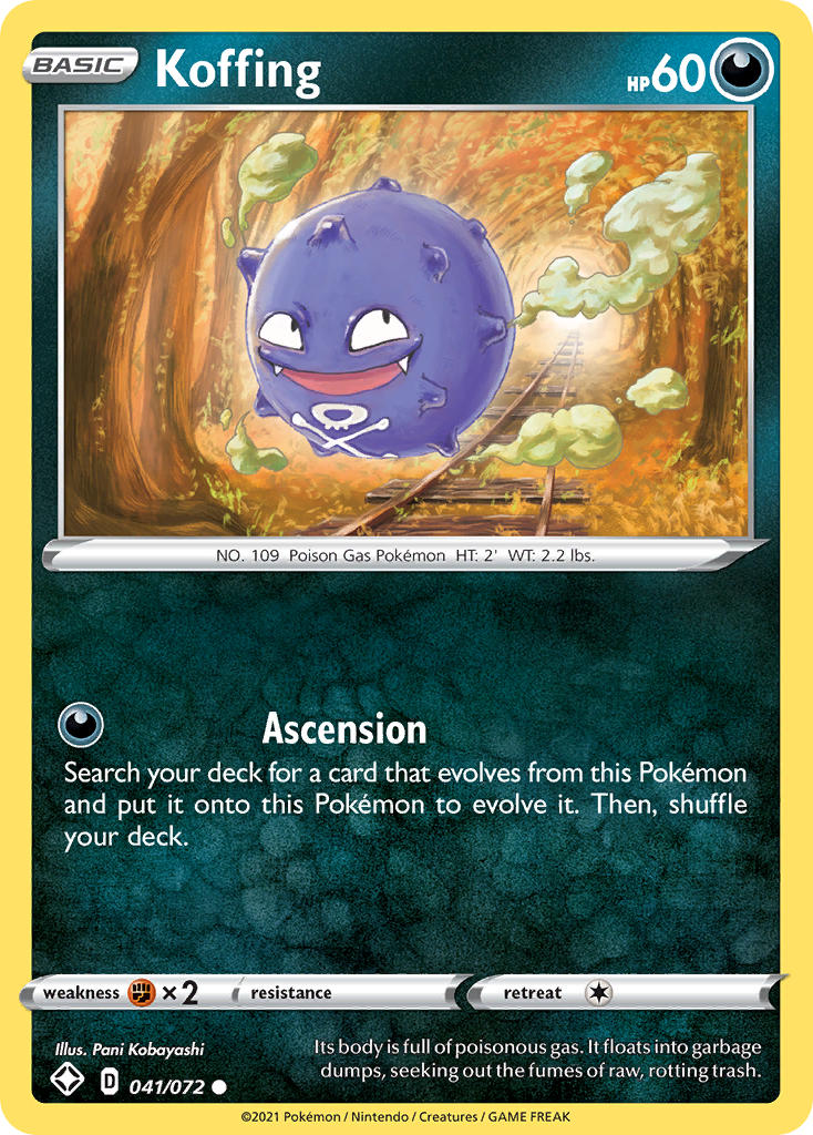 Koffing (041/072) [Sword & Shield: Shining Fates] | Galactic Gamez