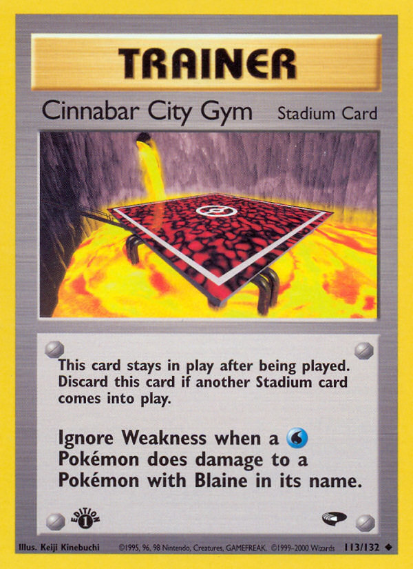 Cinnabar City Gym (113/132) [Gym Challenge 1st Edition] | Galactic Gamez