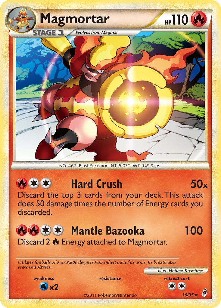 Magmortar (16/95) (Theme Deck Exclusive) [HeartGold & SoulSilver: Call of Legends] | Galactic Gamez