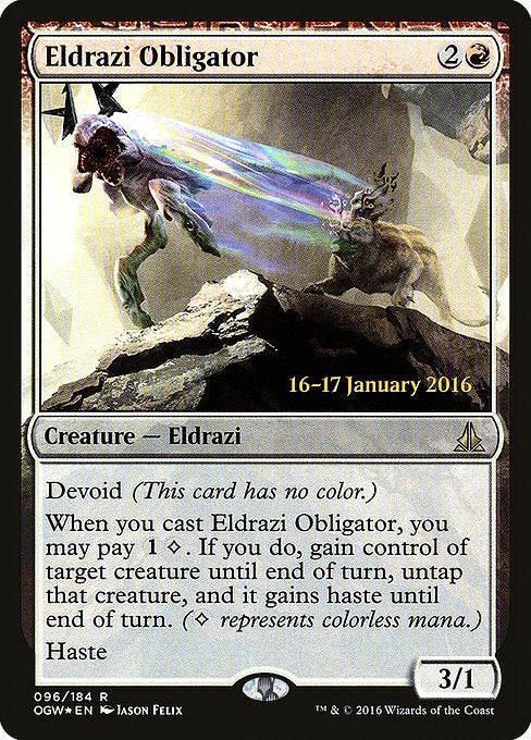 Eldrazi Obligator [Oath of the Gatewatch Promos] | Galactic Gamez