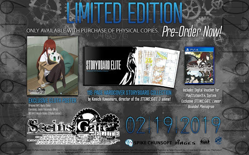 Steins Gate Elite [Limited Edition] - Playstation 4 | Galactic Gamez