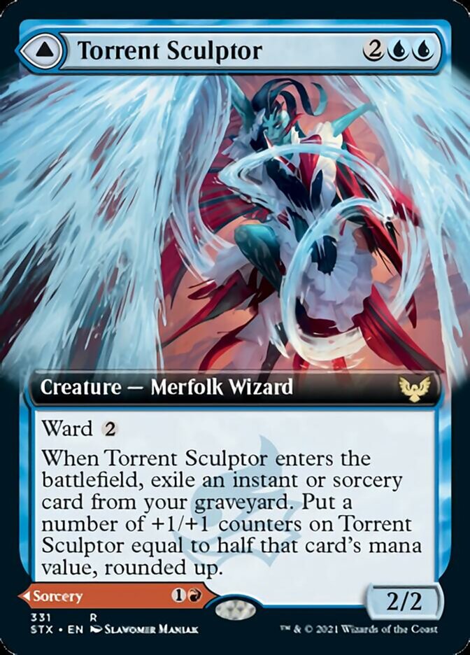 Torrent Sculptor // Flamethrower Sonata (Extended) [Strixhaven: School of Mages] | Galactic Gamez