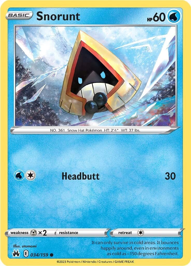 Snorunt (034/159) [Sword & Shield: Crown Zenith] | Galactic Gamez